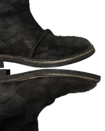 Knotted Engineer Boot "black"
