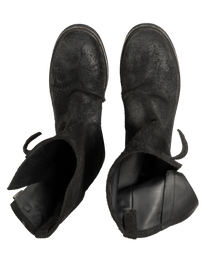 Knotted Engineer Boot "black"
