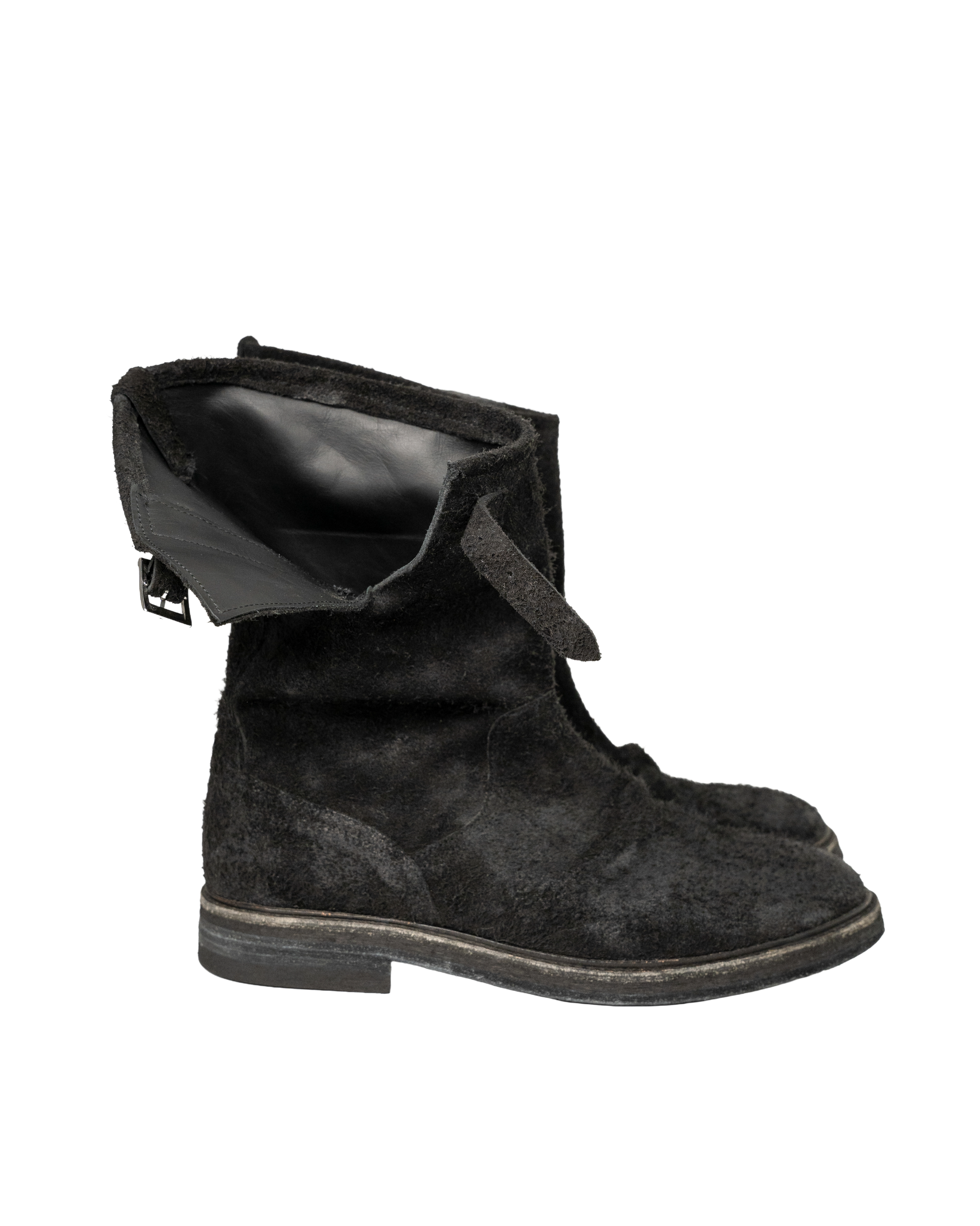 Knotted Engineer Boot "black"