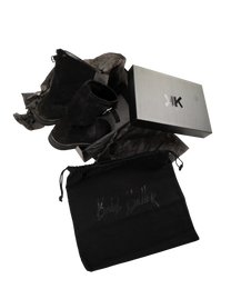 Knotted Engineer Boot "black"