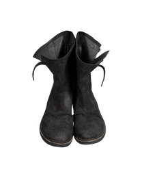 Knotted Engineer Boot "black"