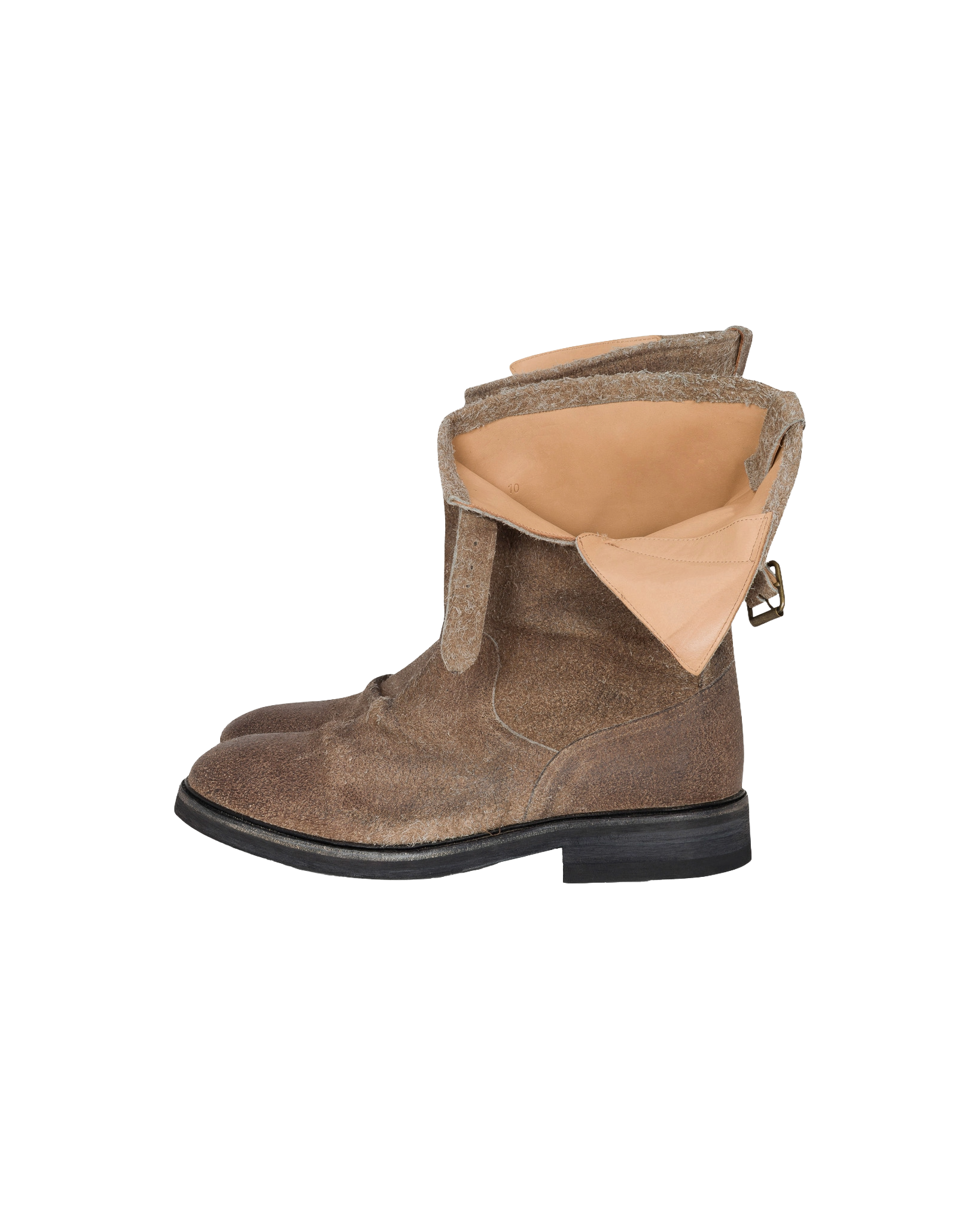 Knotted Engineer Boot "brown"