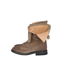 Knotted Engineer Boot "brown"
