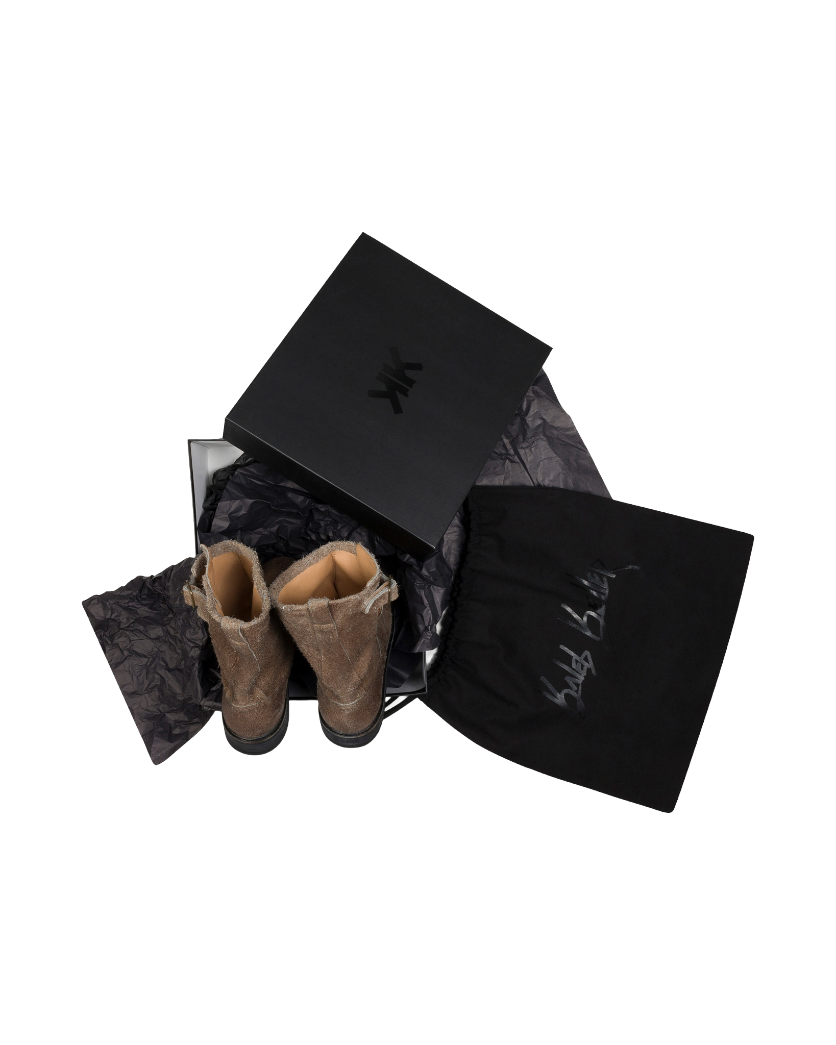 Knotted Engineer Boot "brown"