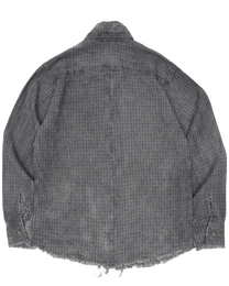 linen button down - dyed checker
