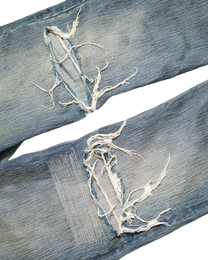 Distressed Bootcut "indigo"