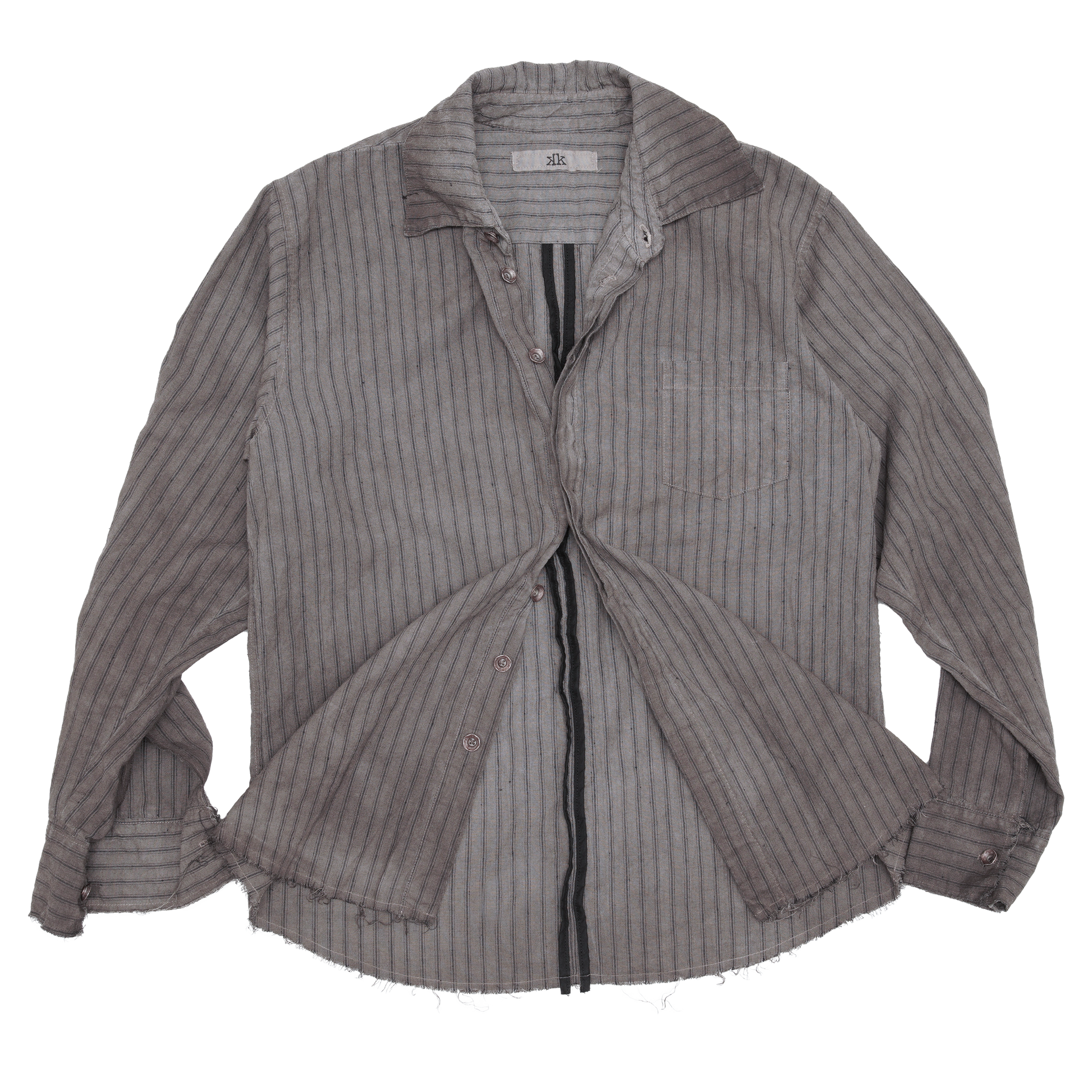 Sepia Striped Button-Down