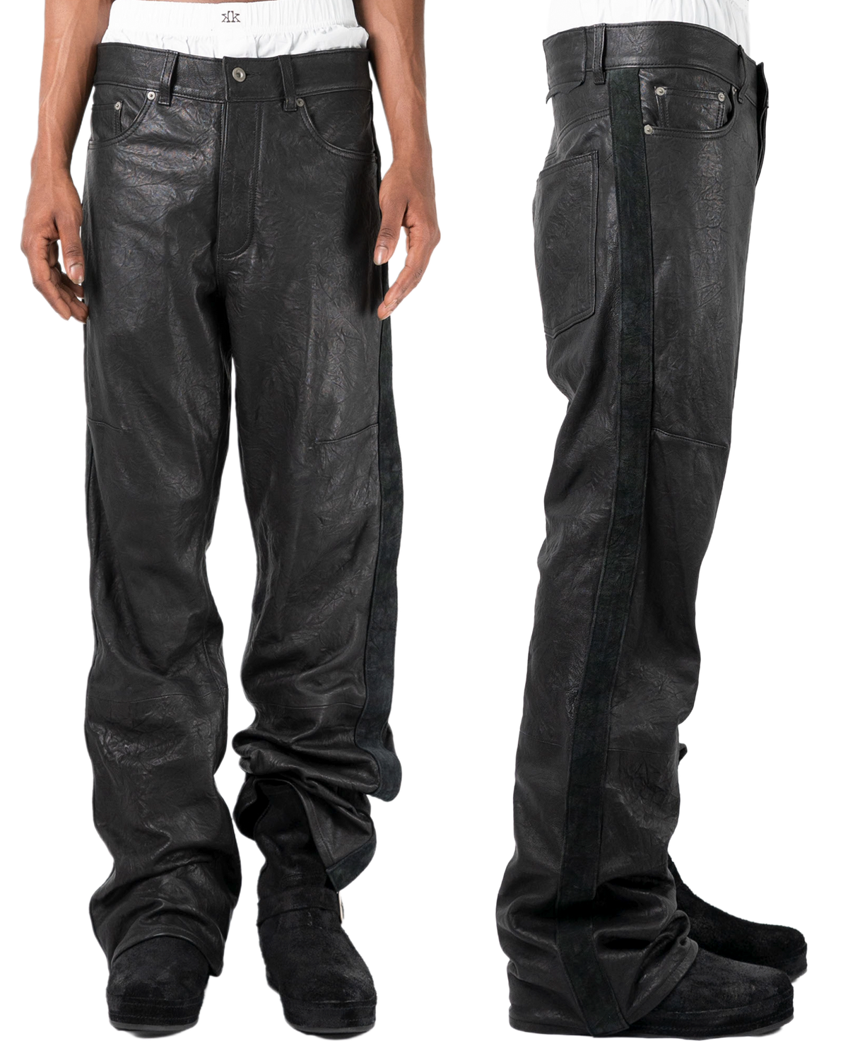 lambskin leather racer pant [made to order]