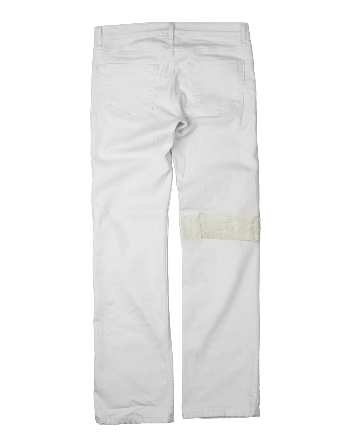 banded denim bleach - slim [made to order]