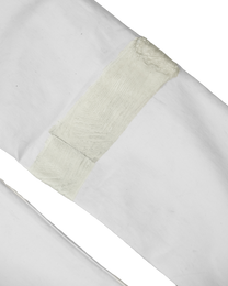 banded denim bleach - slim [made to order]