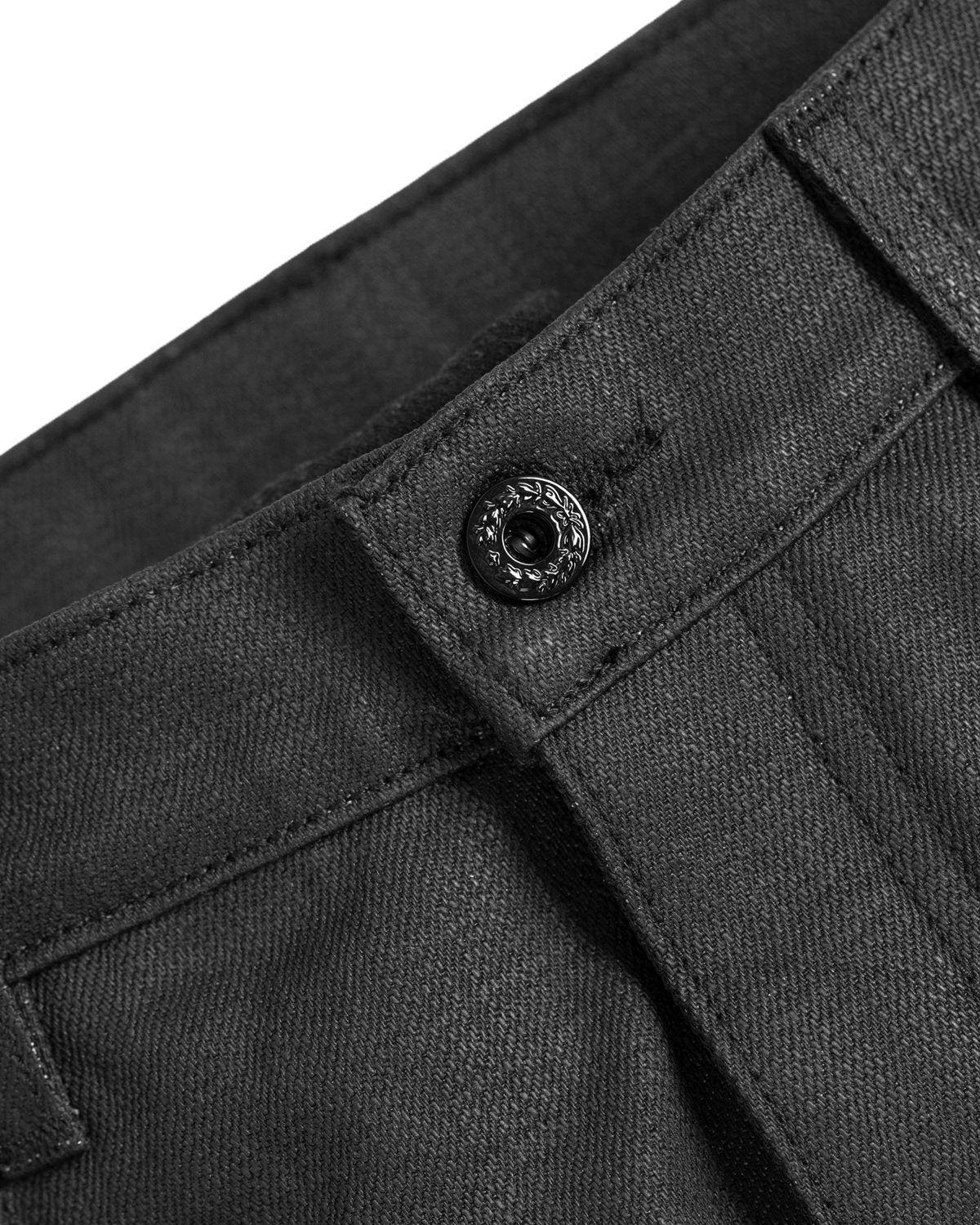 black waxed denim - bootcut