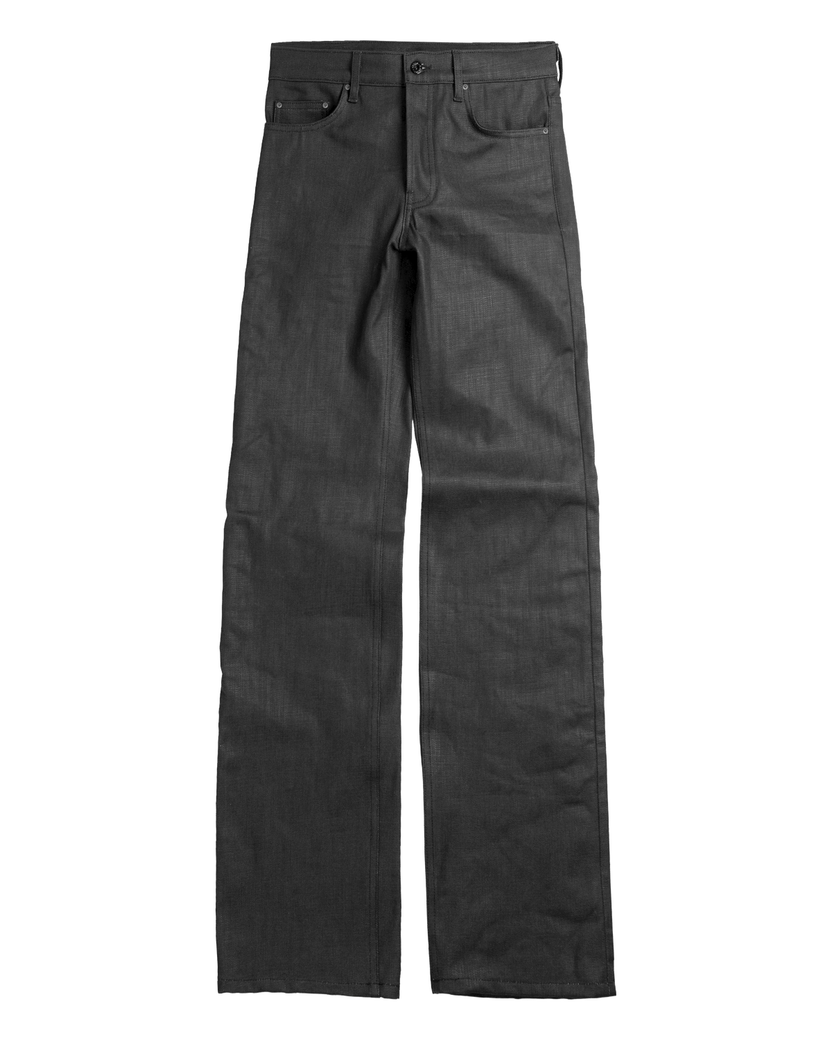 black waxed denim - slim