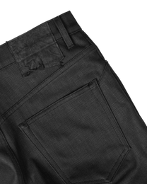 black waxed denim - bootcut