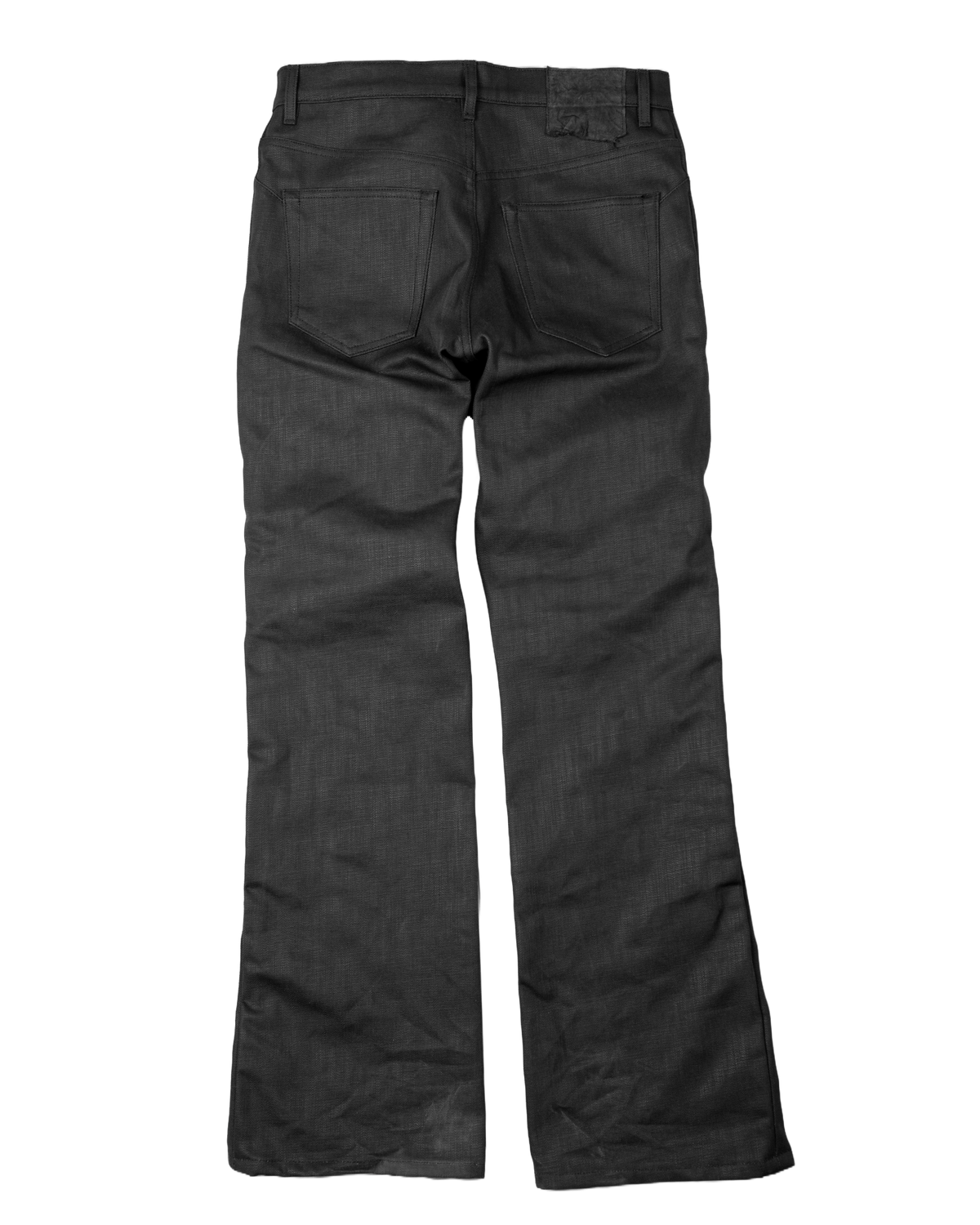 black waxed denim - bootcut