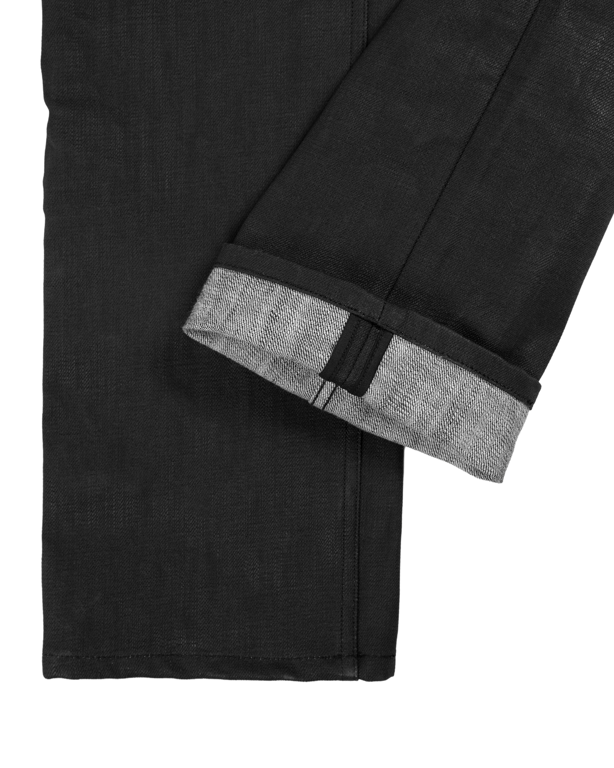black waxed denim - bootcut