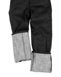 black waxed denim - slim