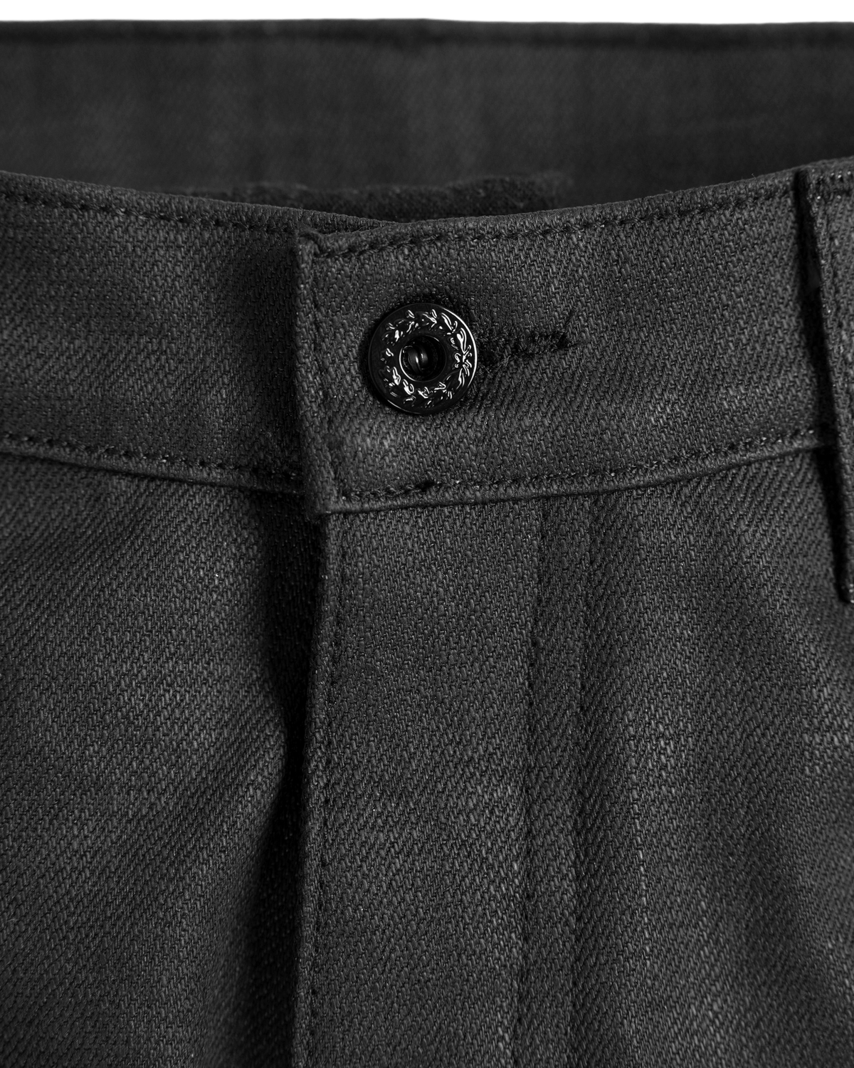 black waxed denim - slim