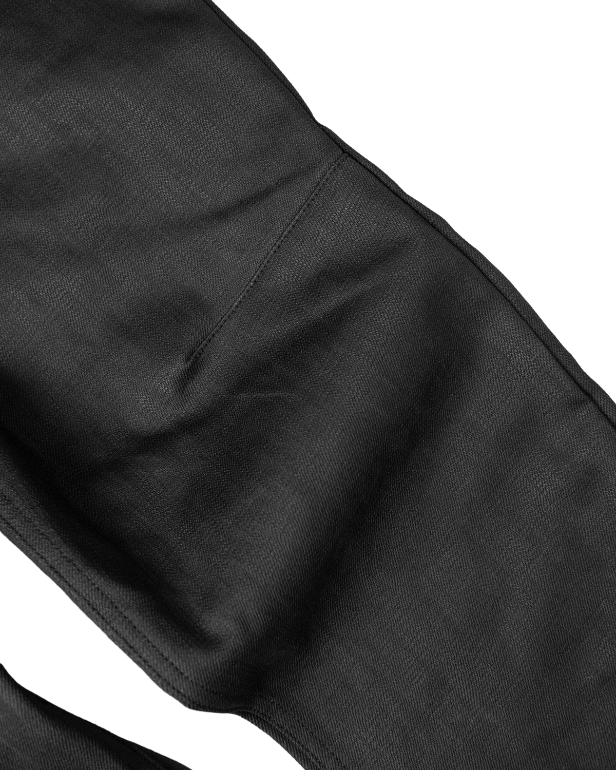 black waxed denim - bootcut