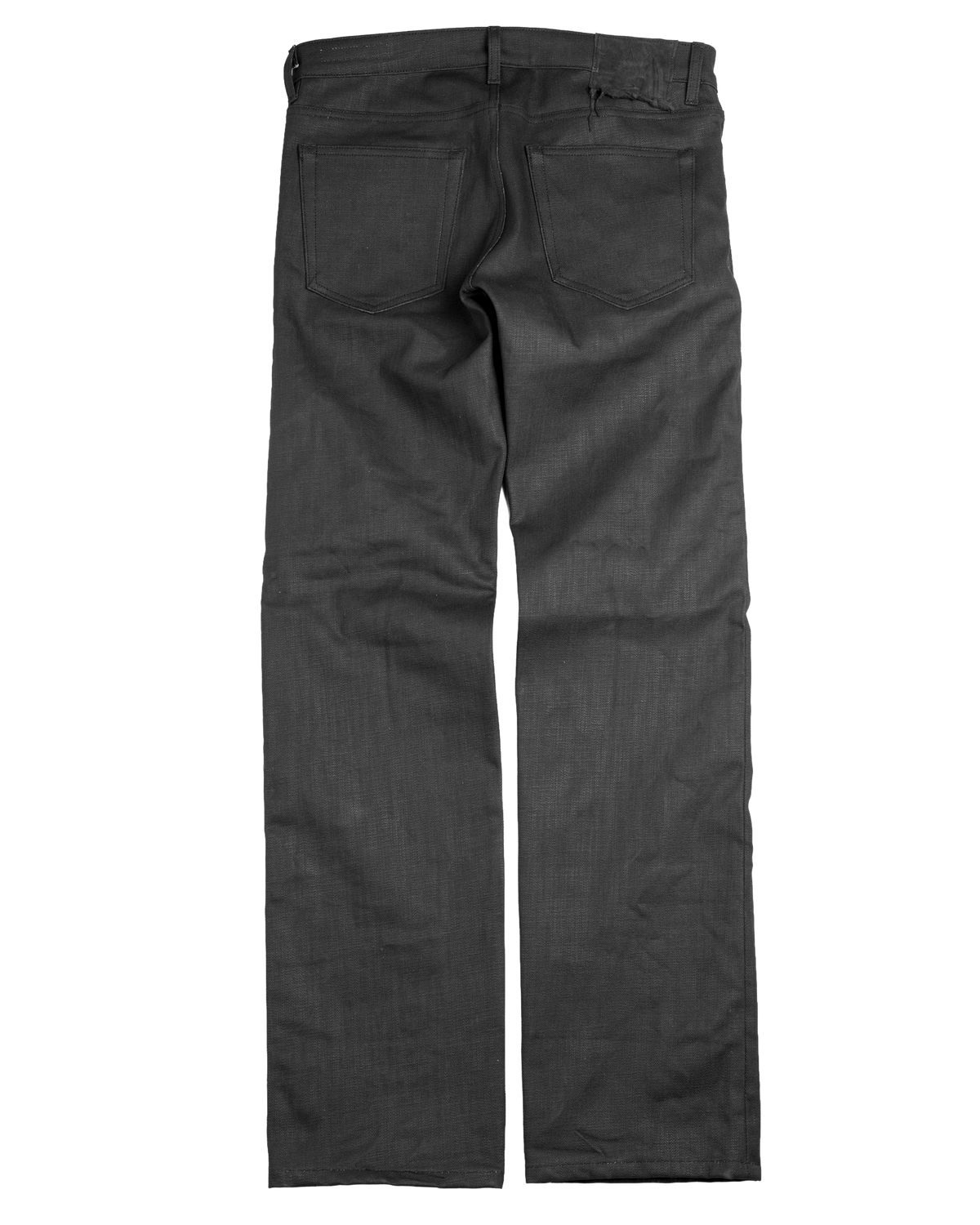 black waxed denim - slim