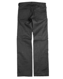 black waxed denim - slim