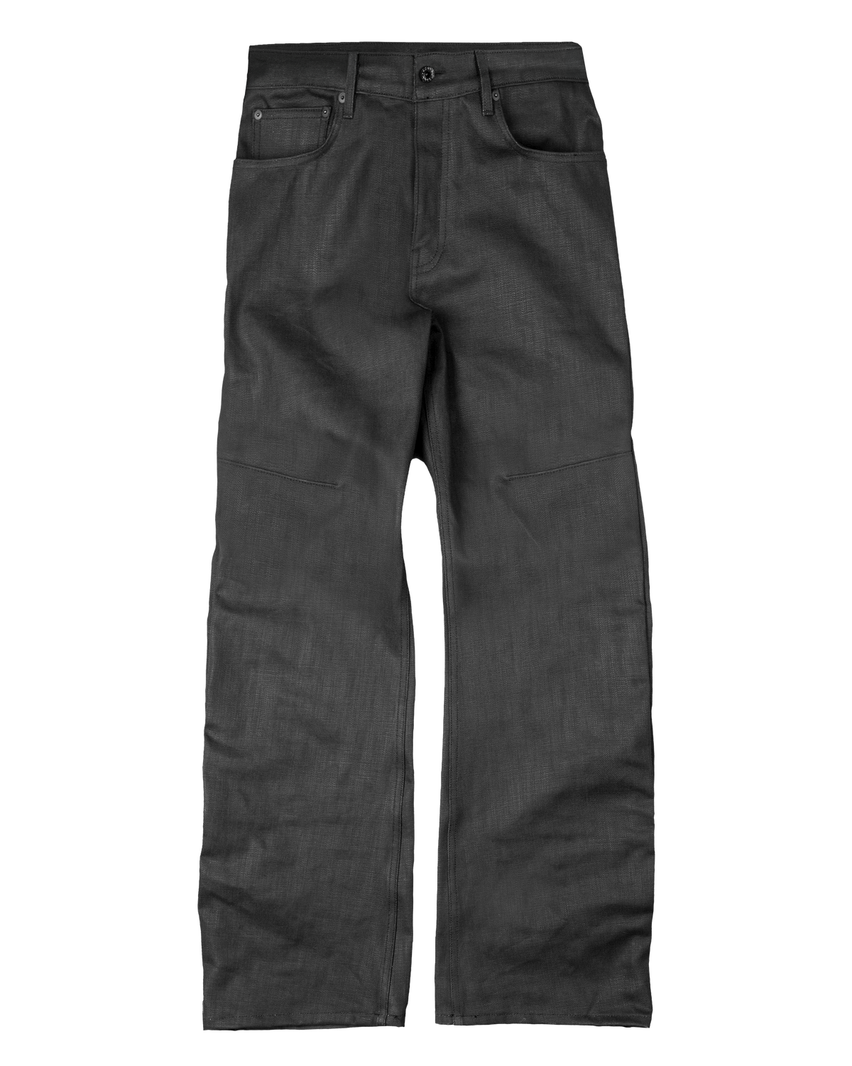 black waxed denim - bootcut