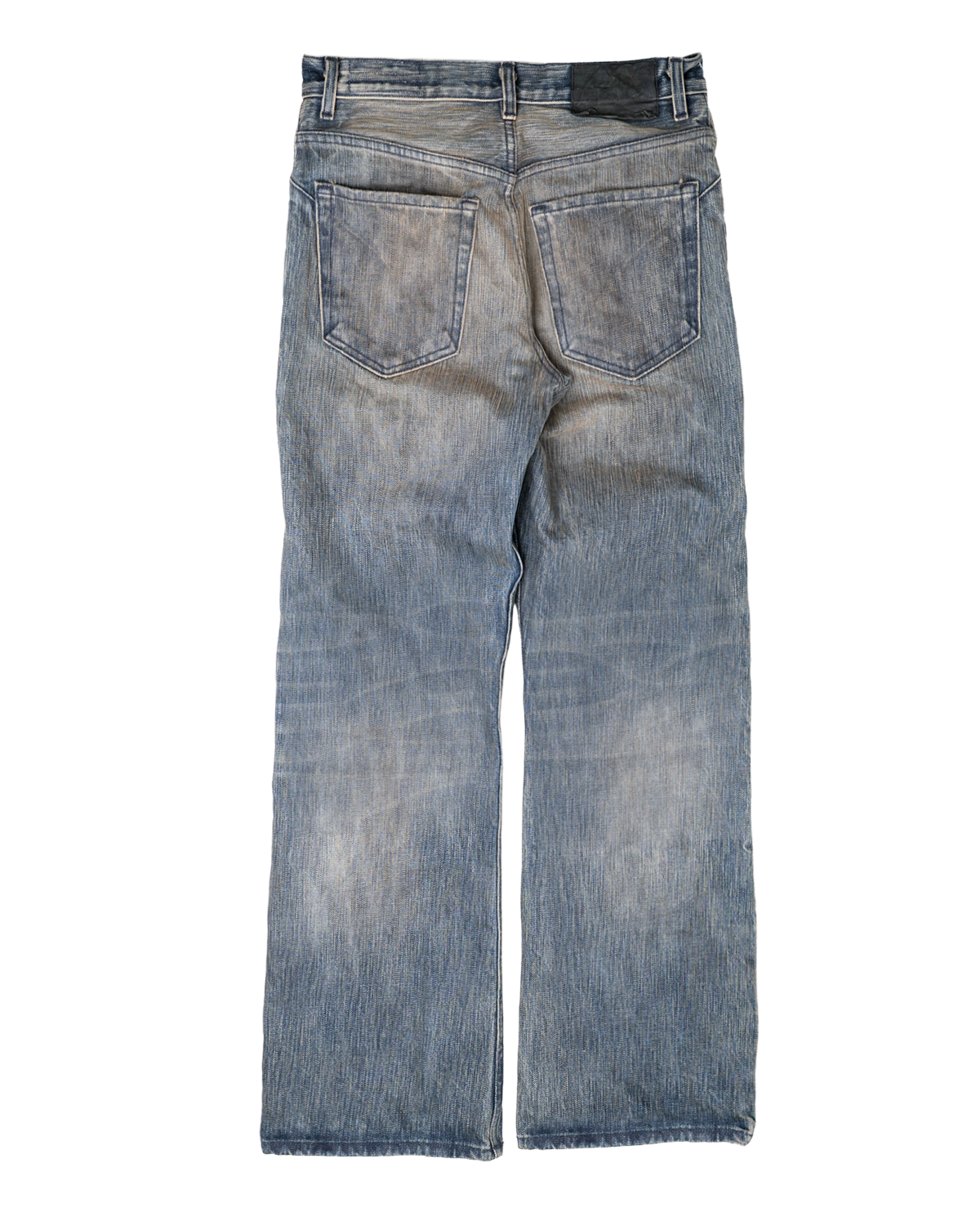 washed indigo non-distressed bootcut
