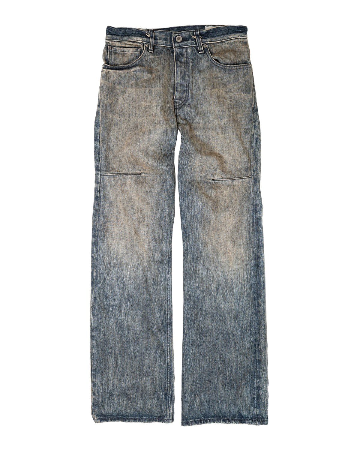 washed indigo non-distressed bootcut