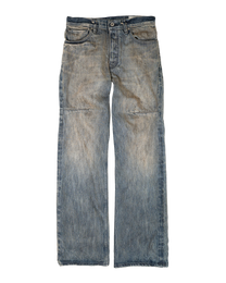 washed indigo non-distressed bootcut