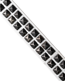 Ktwo white prism studded belt close shot