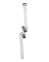 Ktwo white prism studded belt twist flat lay