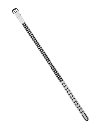 Ktwo white prism studded belt full flat lay