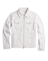 corduroy straited jacket - bleached white